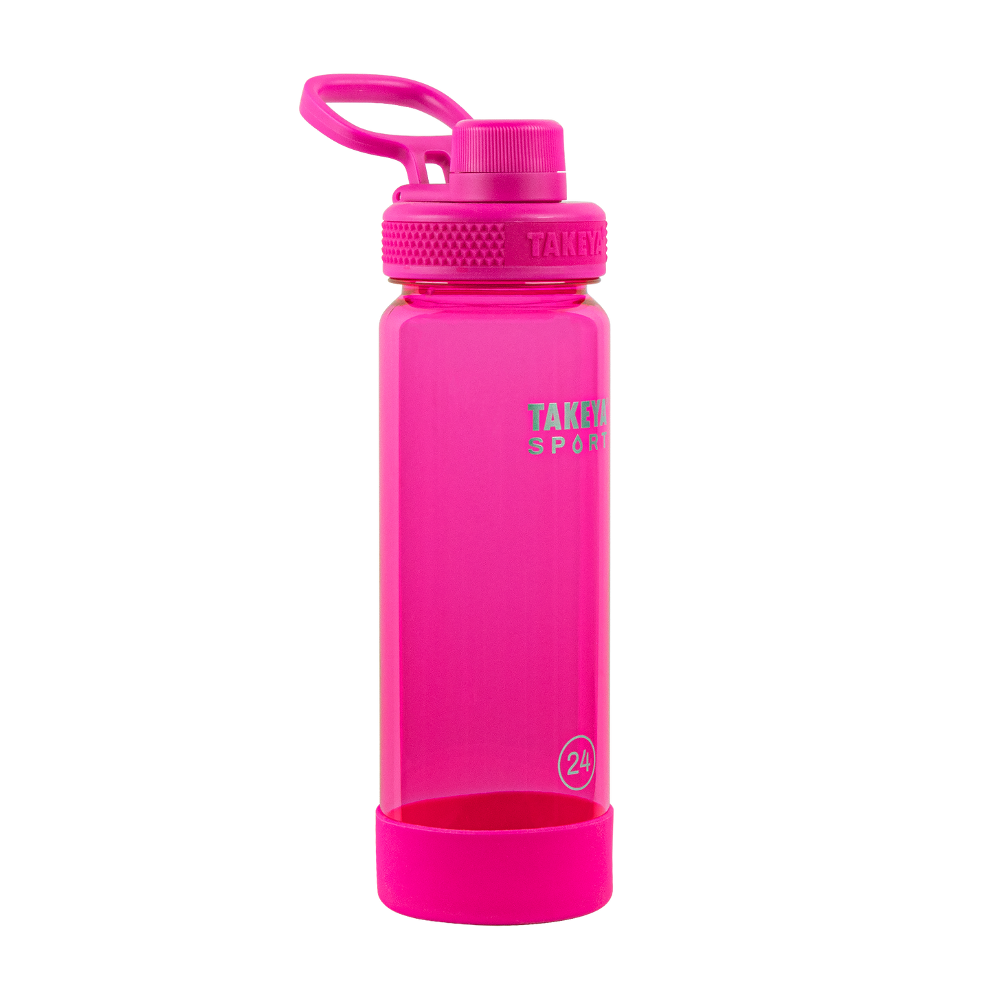 tritan-sport-water-bottle-with-spout-lid-r7 51671-TKS-Tritan-Spout-24-PinkSweep-frontangle.png