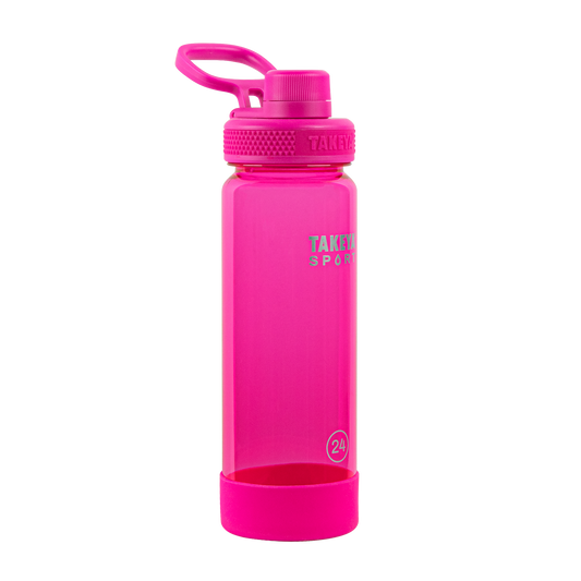 tritan-sport-water-bottle-with-spout-lid-r7 51671-TKS-Tritan-Spout-24-PinkSweep-frontangle.png