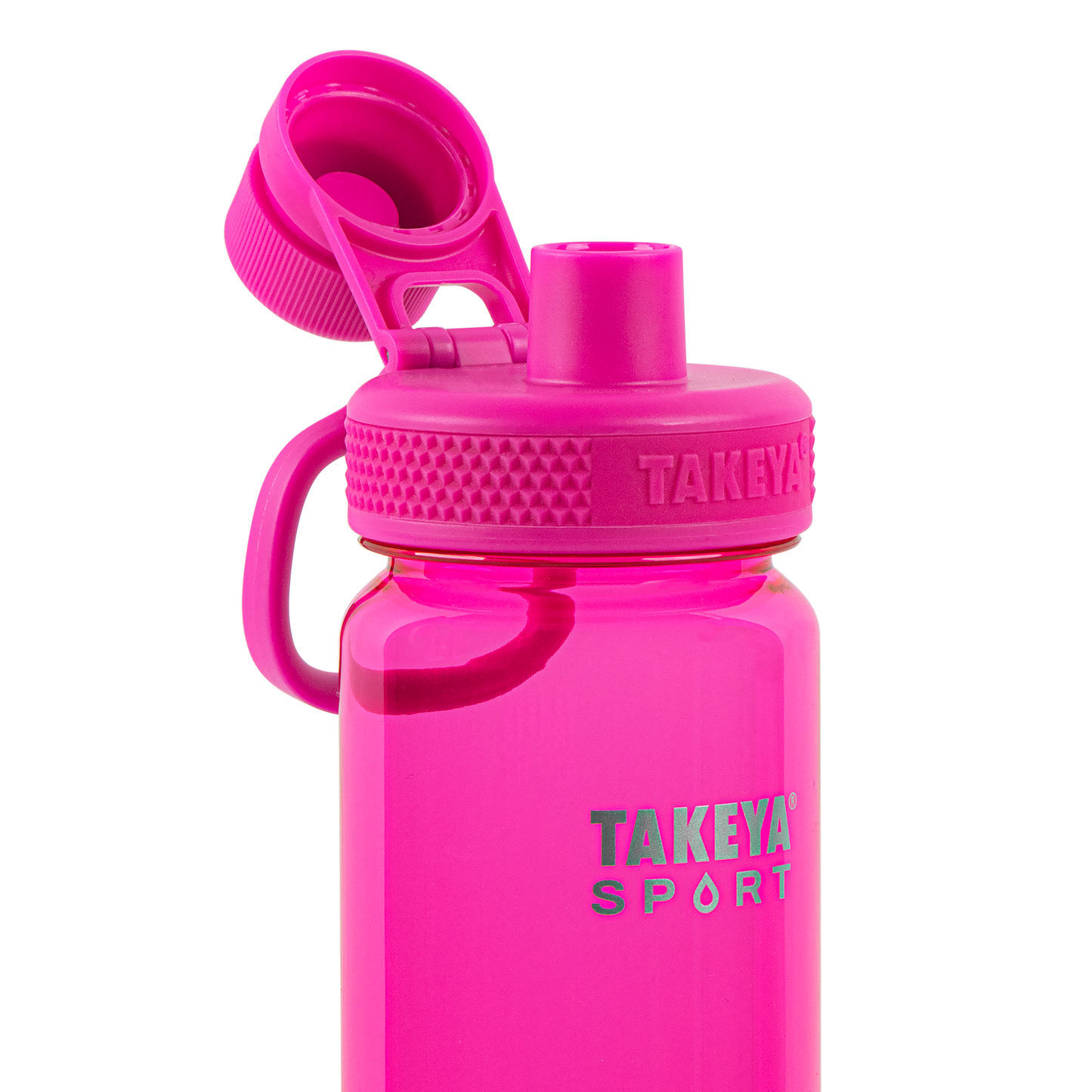 tritan-sport-water-bottle-with-spout-lid-r7 51671-TKS-Tritan-Spout-24-PinkSweep-openlid.png
