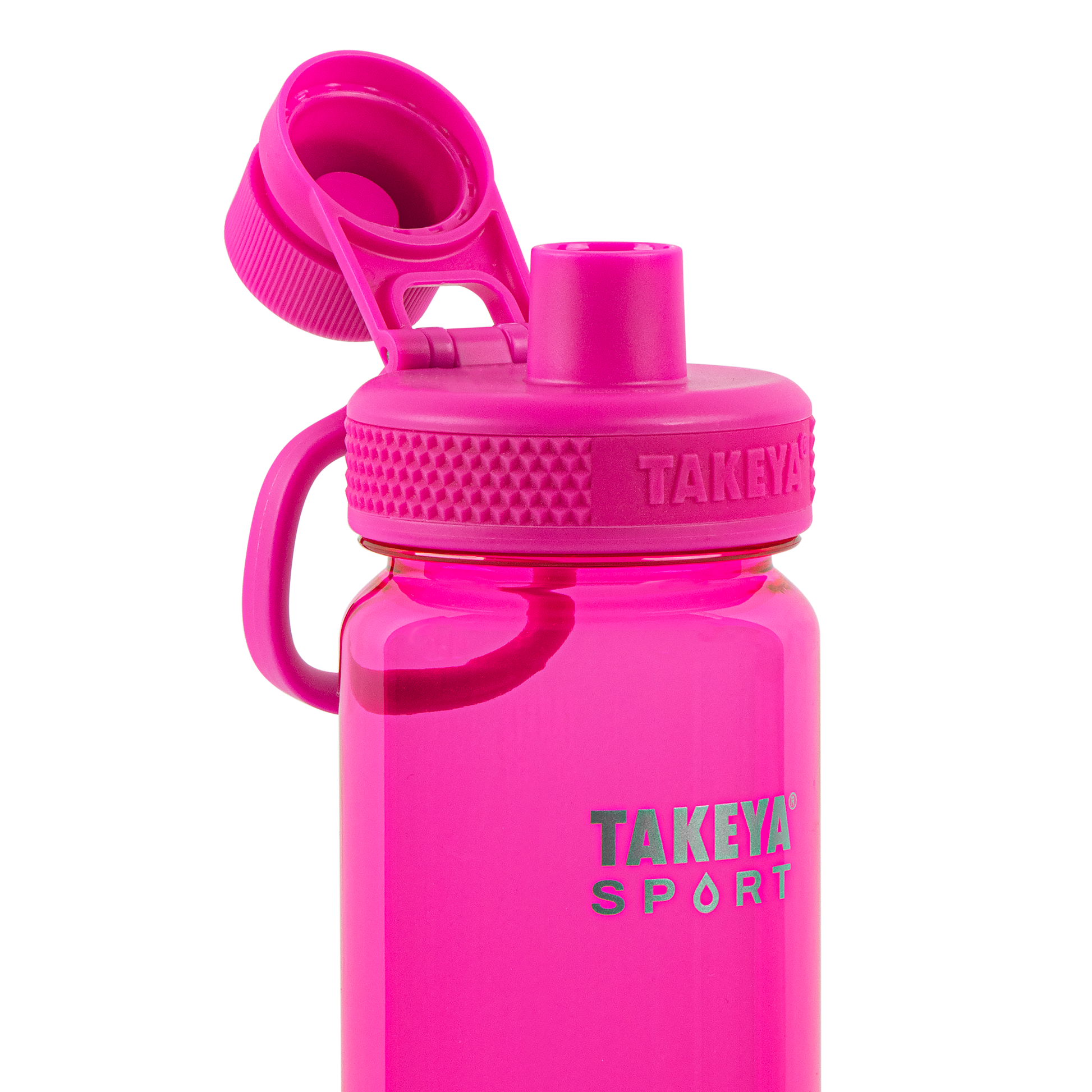 tritan-sport-water-bottle-with-spout-lid-r7 51671-TKS-Tritan-Spout-24-PinkSweep-openlid.png