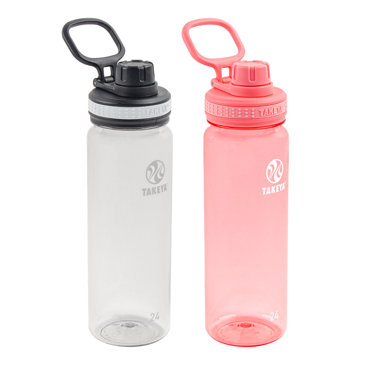 tritan-water-bottle-bundle-with-spout-lid-2-pack-u6 51689-Tritan-Spout-24-2pk-Clear-FlutterPink-angle_2e2a67e8-7240-4517-90e1-85605eacf4b2.png