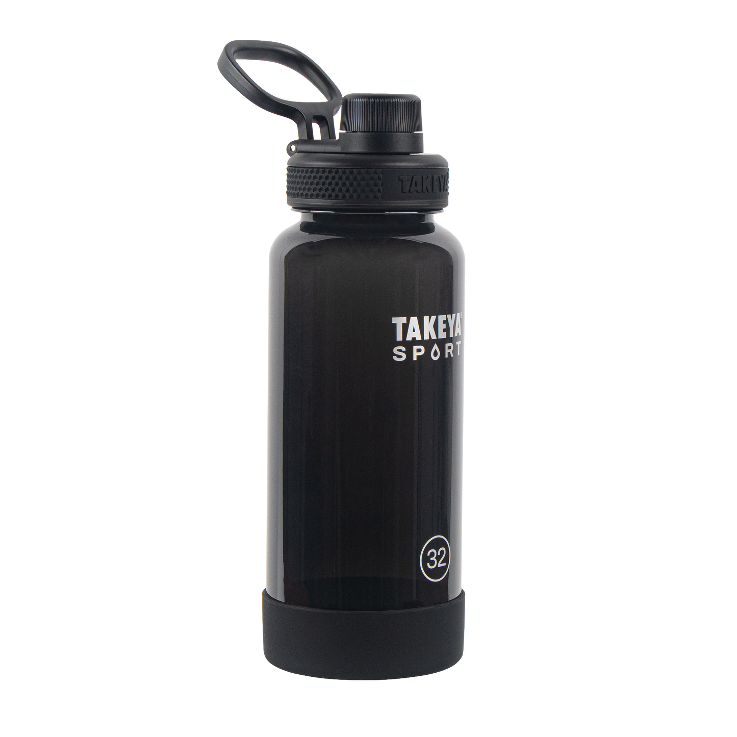 tritan-sport-water-bottle-with-spout-lid-r7 51829-TKS-Tritan-Spout-32-GrandSlamBlack-frontangle.png