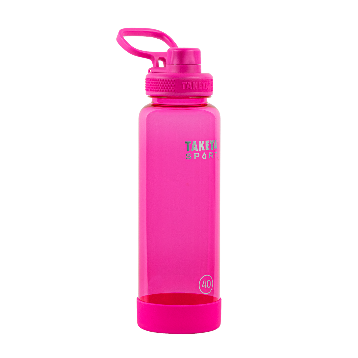 tritan-sport-water-bottle-with-spout-lid-r7 52030-TKS-Tritan-Spout-40-PinkSweep-frontangle.png